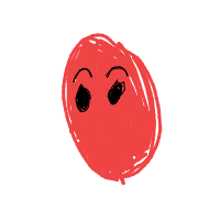 angry face drawing by moosey-01 in Artbitrator