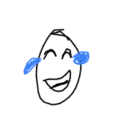 laughing drawing by moosey-01 in Artbitrator