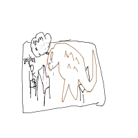 dragon in therapy drawing by archi in Artbitrator