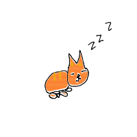 sleeping cat drawing by fruit_loops1 in Artbitrator
