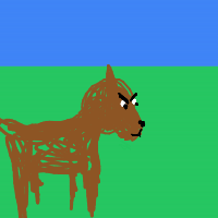grumpy dog drawing by viceroy in Artbitrator