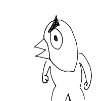 angry bird drawing by maximogentini in Artbitrator