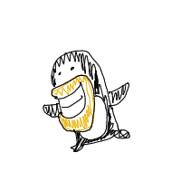 excited penguin drawing by lnighto in Artbitrator