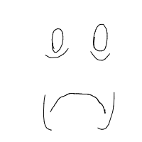sad face drawing by eugienhelom in Artbitrator