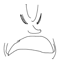 angry face drawing by eugienhelom in Artbitrator