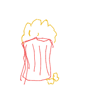 popcorn overflowing drawing by rainbowkitty in Artbitrator