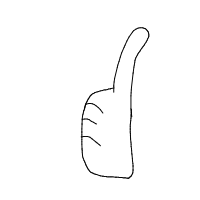thumbs up drawing by eugienhelom in Artbitrator