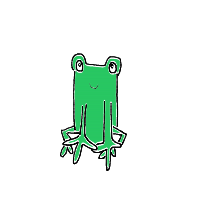 happy frog drawing by bluewhitelight in Artbitrator