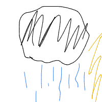 rain cloud drawing by eugienhelom in Artbitrator