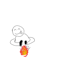 caveman discovering fire drawing by kalyaaneeh in Artbitrator