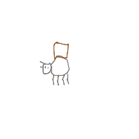 ant carrying giant crumb drawing by ishika12d in Artbitrator