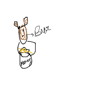bear eating honey drawing by dededededededed in Artbitrator