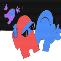 a spaceman being ejected into space drawing by player-0et8wor8t in Artbitrator