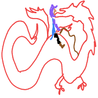 dragon rider drawing by brzoza in Artbitrator