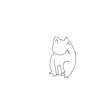 happy frog drawing by elevetorman in Artbitrator