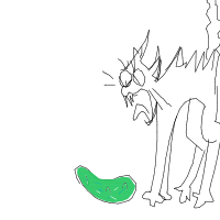 cat vs cucumber drawing by elevetorman in Artbitrator