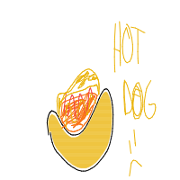 hot dog drawing by aznek12345 in Artbitrator
