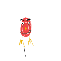angry bird drawing by rossbob in Artbitrator