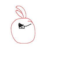 angry bird drawing by lollox in Artbitrator
