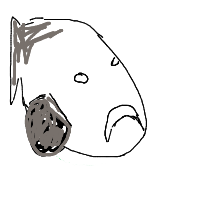 grumpy fish drawing by lollox in Artbitrator