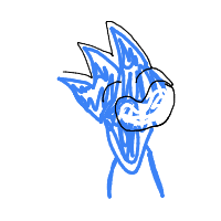 sonic drawing by mushu in Artbitrator