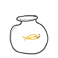 fish in bowl drawing by mushu in Artbitrator