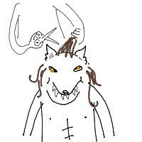 werewolf at hair salon drawing by mushu in Artbitrator