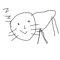 sleeping cat drawing by guest-48optyxzh in Artbitrator