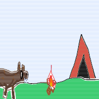 camping disaster drawing by fruit_loops1 in Artbitrator