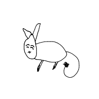 sleeping cat drawing by tourist in Artbitrator