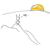 robot having existential crisis drawing by wealllovejudy in Artbitrator