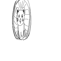 hamster on wheel drawing by secret_12yz in Artbitrator