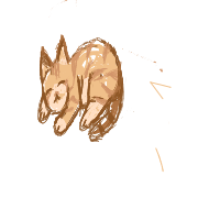 sleeping cat drawing by khaimook in Artbitrator