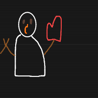 waving snowman drawing by bo1gong in Artbitrator