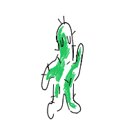 dancing cactus drawing by kamenb in Artbitrator