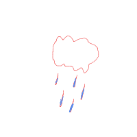 rain cloud drawing by ivi222 in Artbitrator