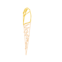ice cream cone drawing by ivi222 in Artbitrator