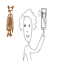 selfie with wild animal drawing by ivi222 in Artbitrator