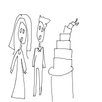 wedding disaster drawing by ivi222 in Artbitrator