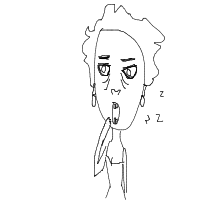 yawning drawing by ivi222 in Artbitrator