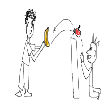 food fight drawing by ivi222 in Artbitrator