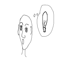 light bulb moment drawing by ivi222 in Artbitrator