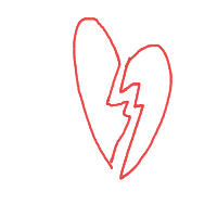broken heart drawing by ivi222 in Artbitrator