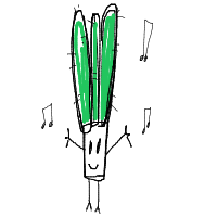 dancing cactus drawing by ivi222 in Artbitrator