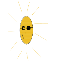 sun wearing sunglasses drawing by ivi222 in Artbitrator