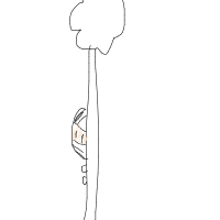 ninja hiding poorly drawing by fluffypoof in Artbitrator