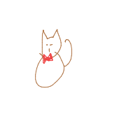 cat with tie drawing by jollycheeseballs in Artbitrator