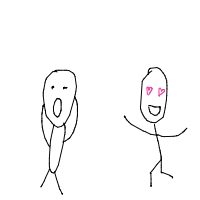 surprise reunion drawing by lulullama67 in Artbitrator