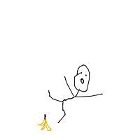 person falling over drawing by lulullama67 in Artbitrator