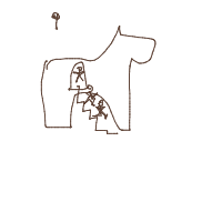 trojan horse drawing by jollycheeseballs in Artbitrator